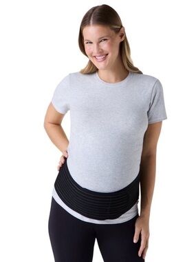 Maternity Support Belt Belly Band Black Back Relief Pregnancy Small Medium S/M